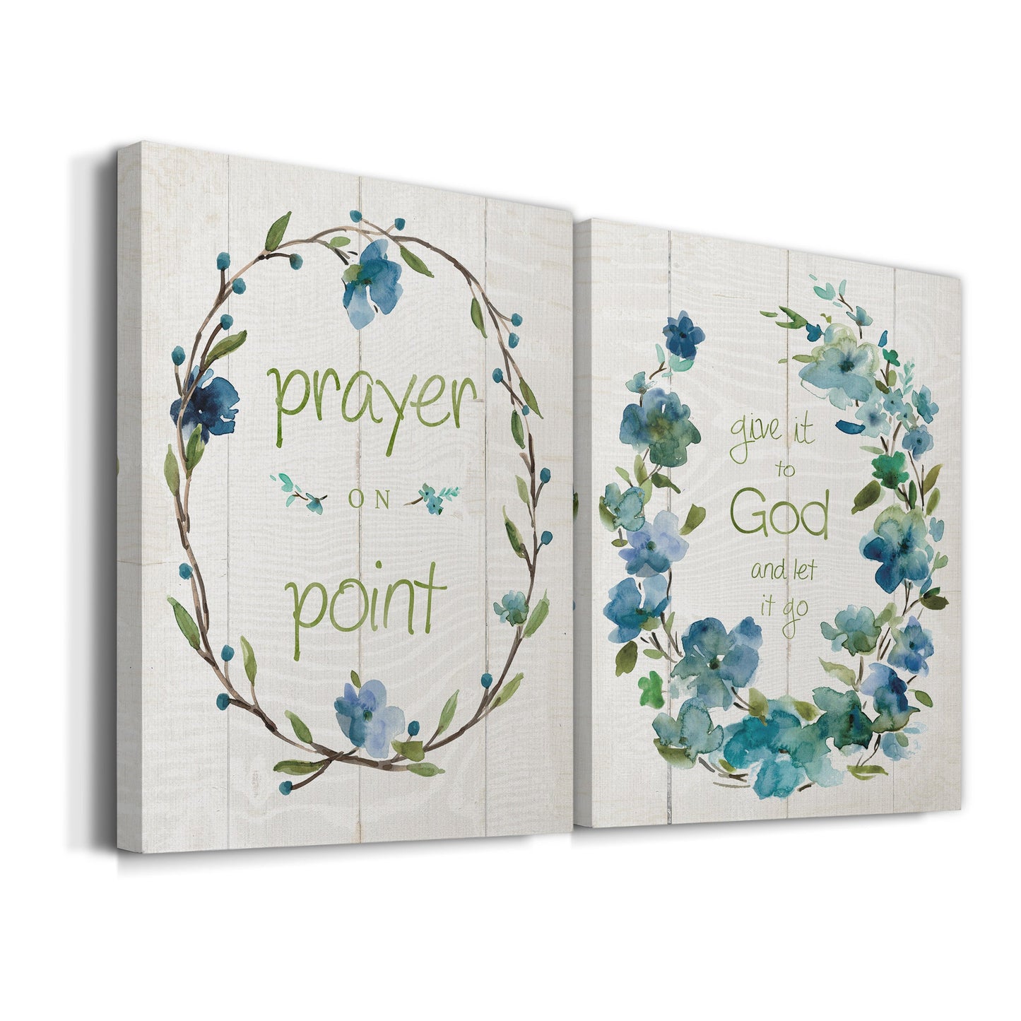 Prayer On Point Premium Gallery Wrapped Canvas - Ready to Hang - Set of 2 - 8 x 12 Each