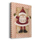 Polka Dot Love Santa Premium Gallery Wrapped Canvas - Ready to Hang