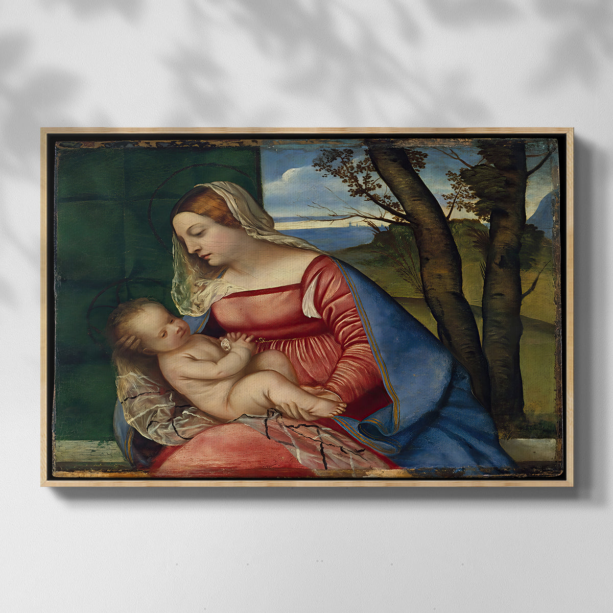 Madonna and Child, c. 1508 - Floater Framed Canvas Print