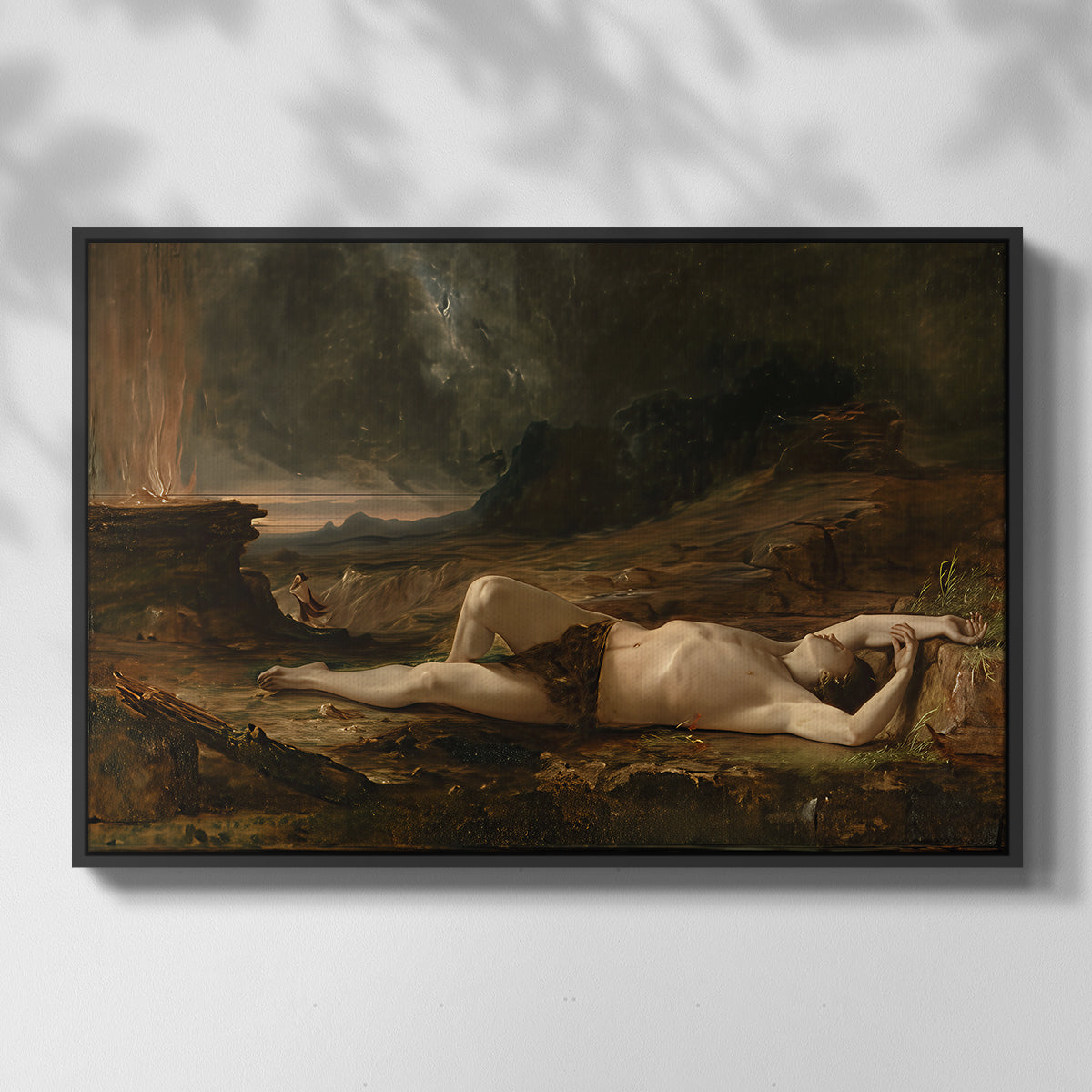 The Dead Abel, 1832 - Floater Framed Canvas Print