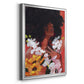 Through the Flowers II - Modern Framed Canvas Print