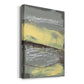 Lemon & Silver Swipe II Premium Gallery Wrapped Canvas - Ready to Hang