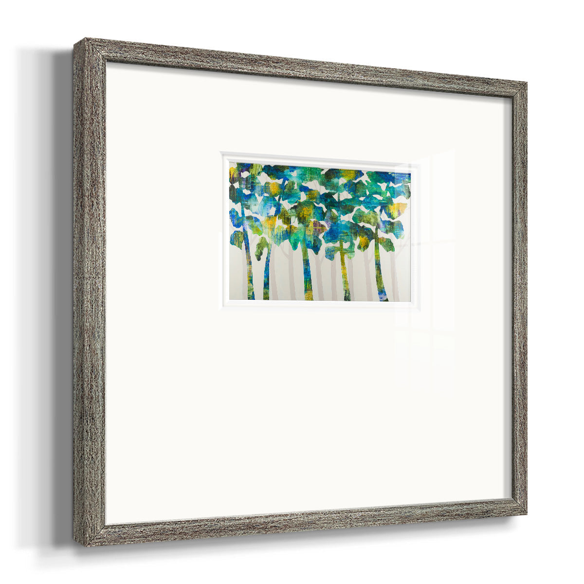 Tall Trees VII Premium Framed Print Double Matboard