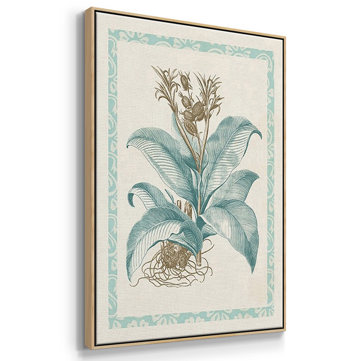 Willow Blue Besler I - Floater Framed Canvas Set