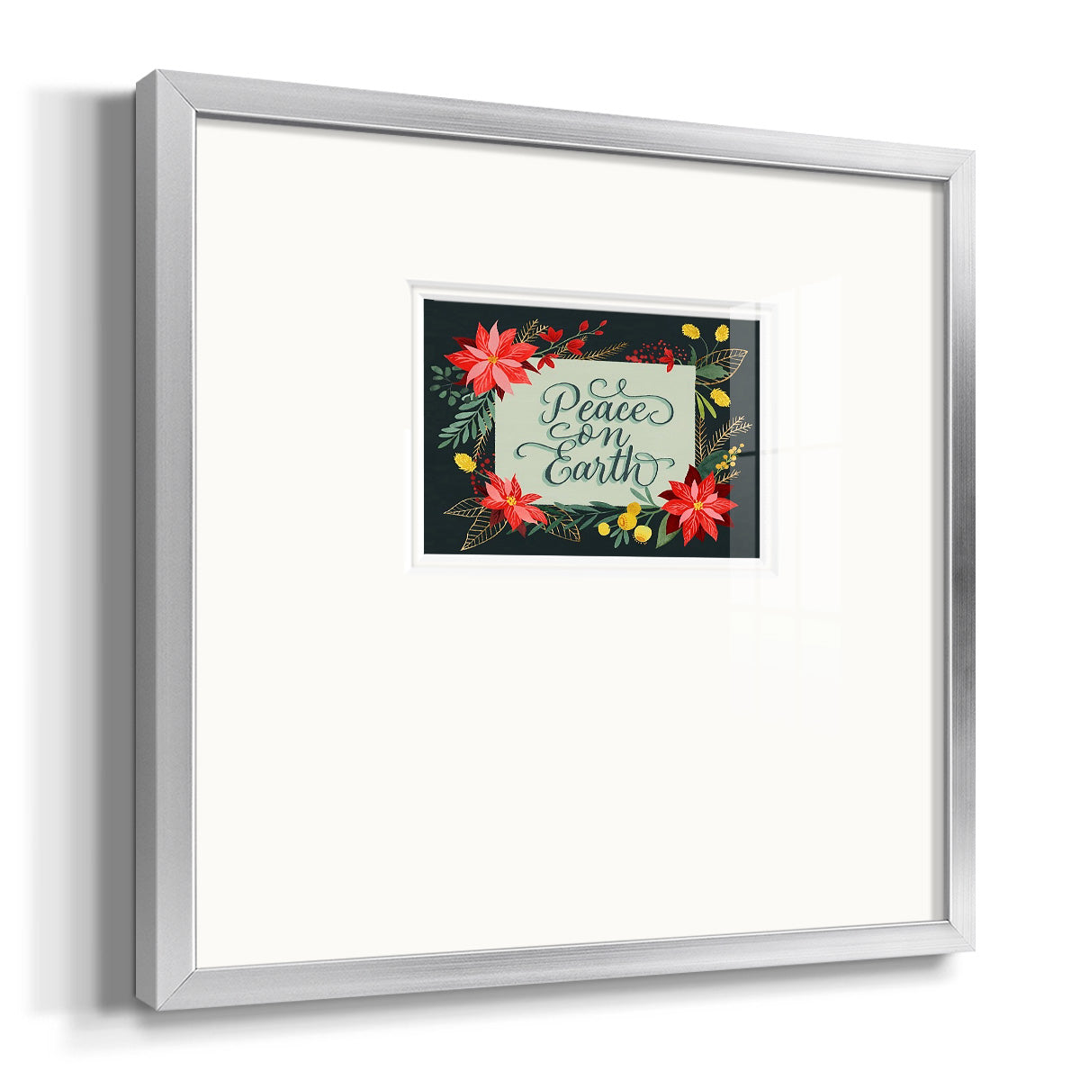 Bright Christmas Night  II Premium Framed Print Double Matboard