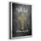 With God Gold - Modern Framed Canvas Print