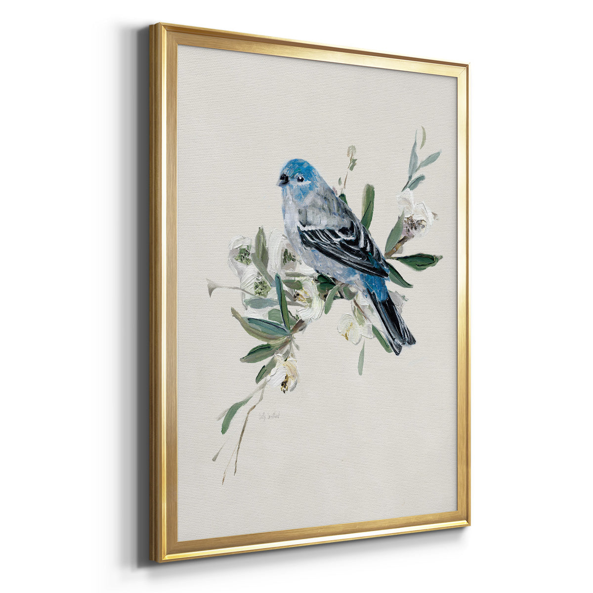 Bluebird Happy II - Modern Framed Canvas Print