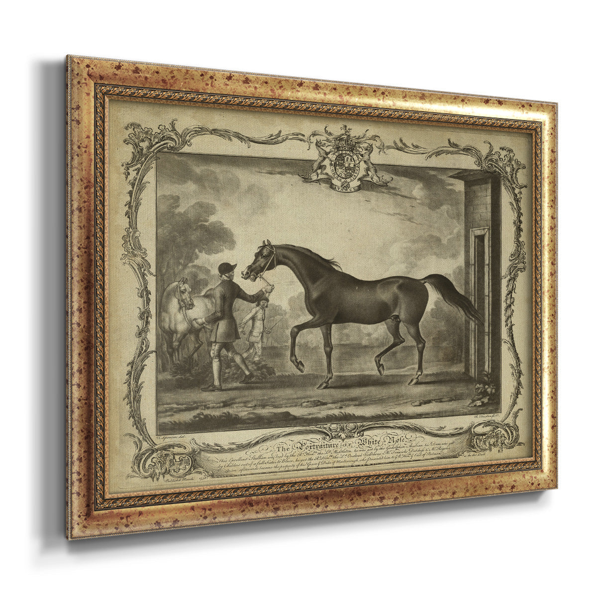 Distinguished Horses IV Premium Framed Canvas- Ready to Hang