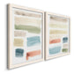 Watercolor Swatches I - Premium Framed Canvas 2 Piece Set - Ready to Hang