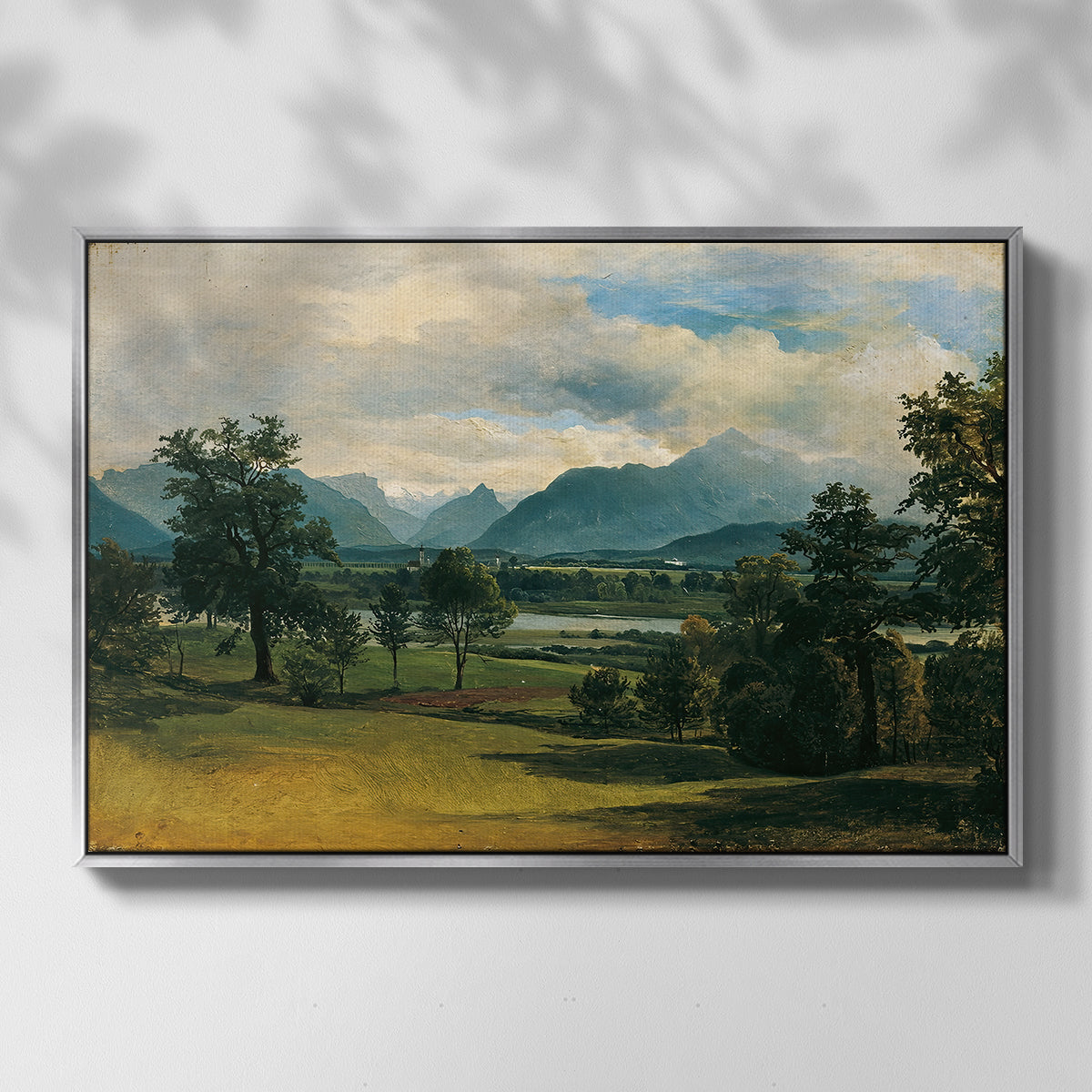 View of Liefering, 1830 - Floater Framed Canvas Print