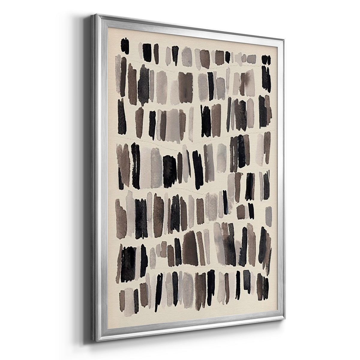 Chalk and Flint II - Modern Framed Canvas Print