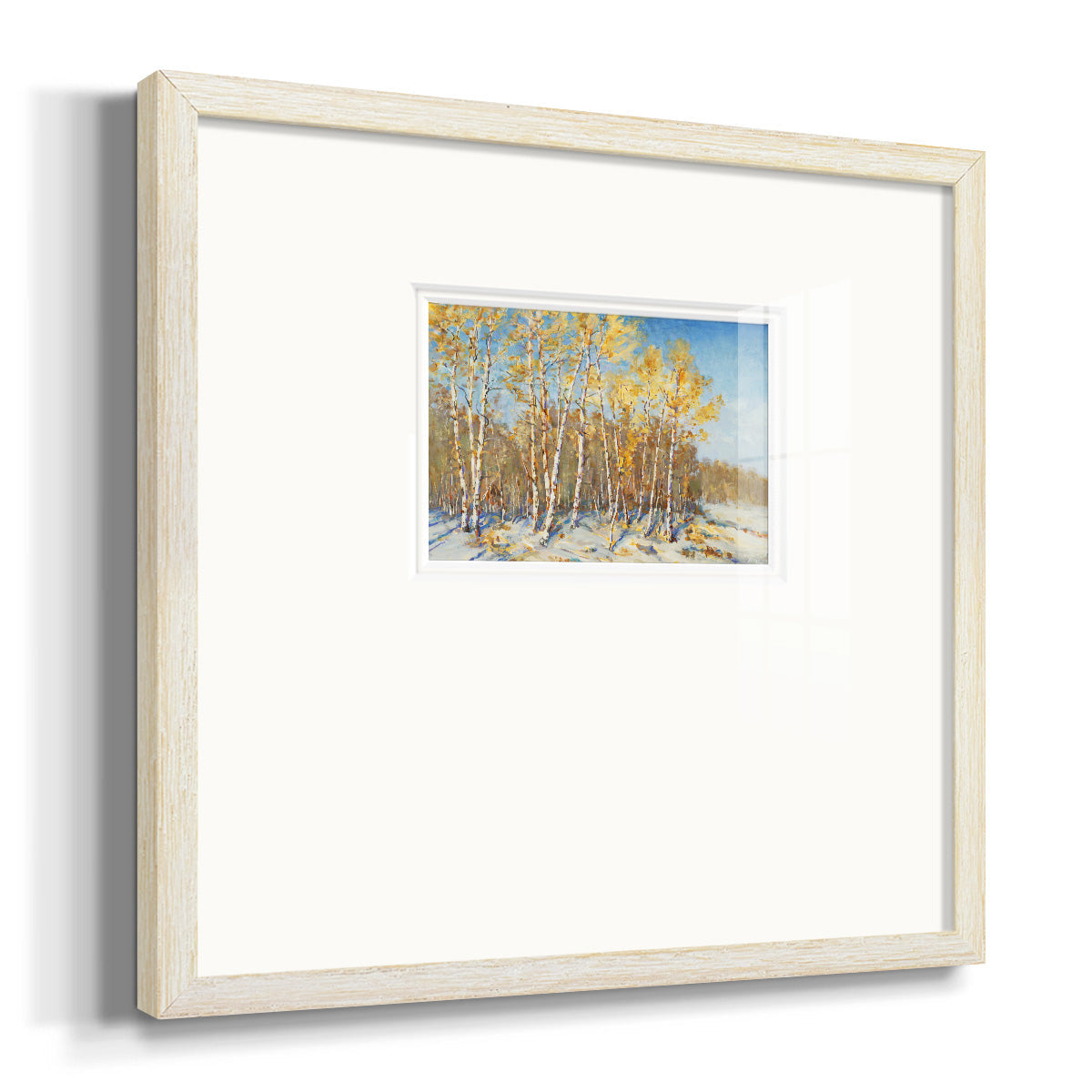 Autumn Trees Premium Framed Print Double Matboard