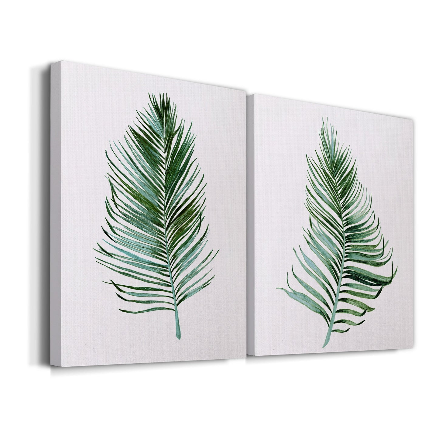 Sage Frond I Premium Gallery Wrapped Canvas - Ready to Hang - Set of 2 - 8 x 12 Each