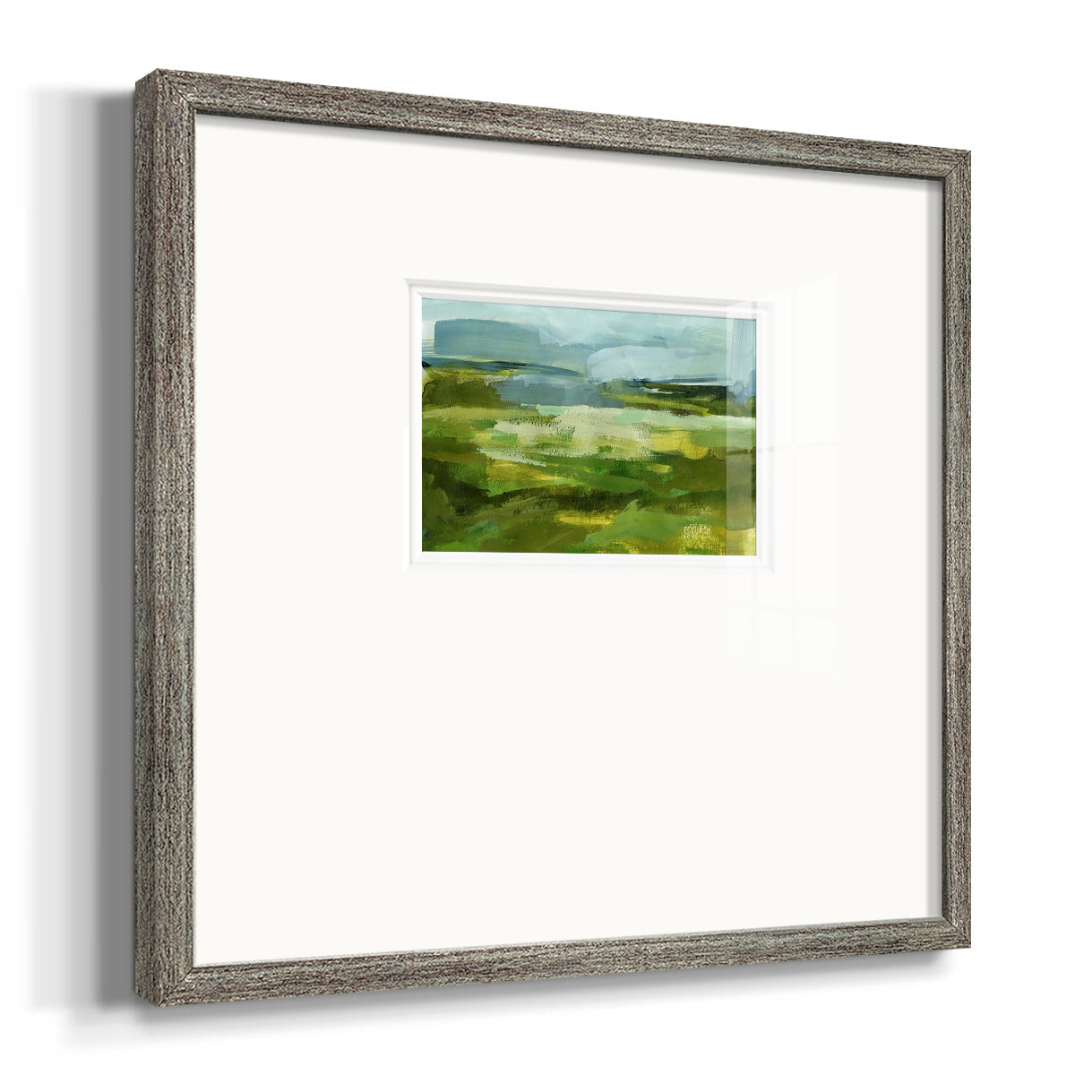 Emerald View I Premium Framed Print Double Matboard