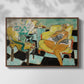 Seated Woman with Flower, 1942 - Floater Framed Canvas Print