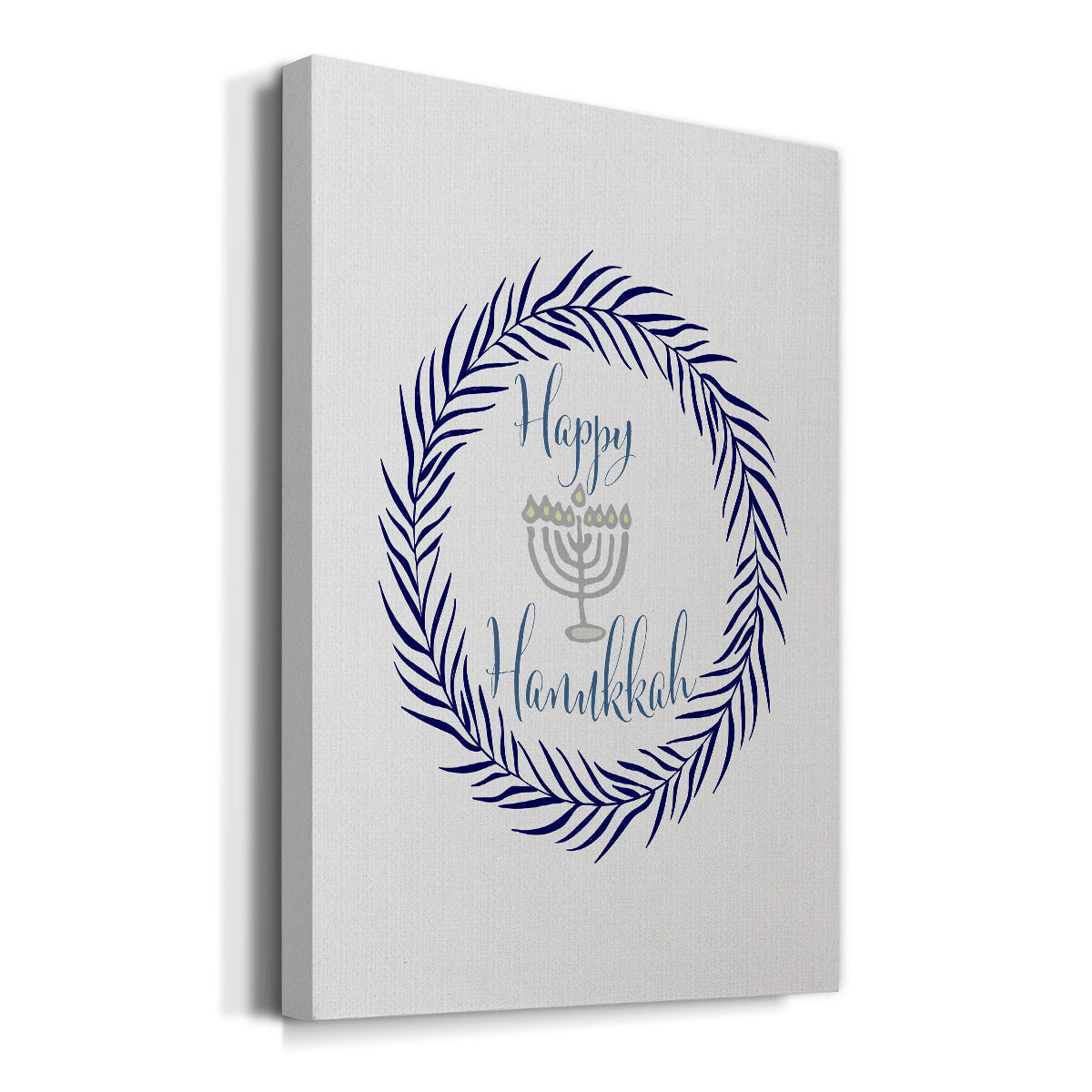 Hanukkah Wreath - Canvas Art Print