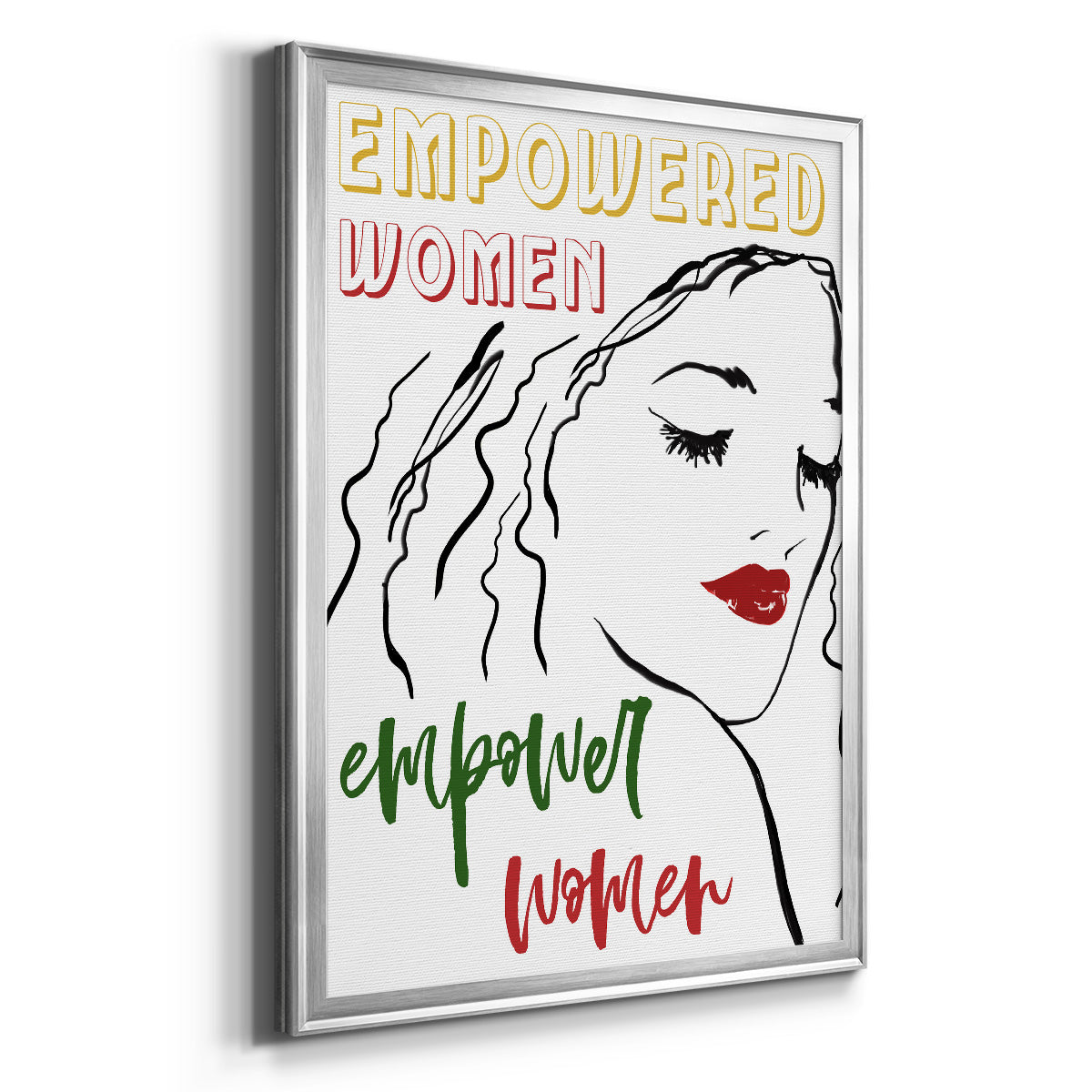 Empowered Women - Modern Framed Canvas Print