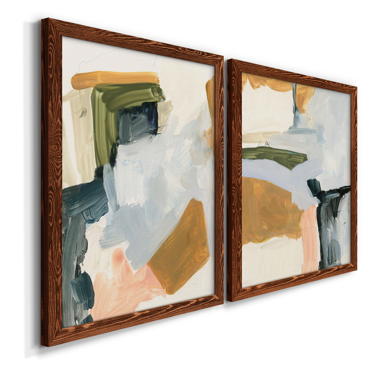 Palette Meld I - Premium Framed Canvas 2 Piece Set - Ready to Hang