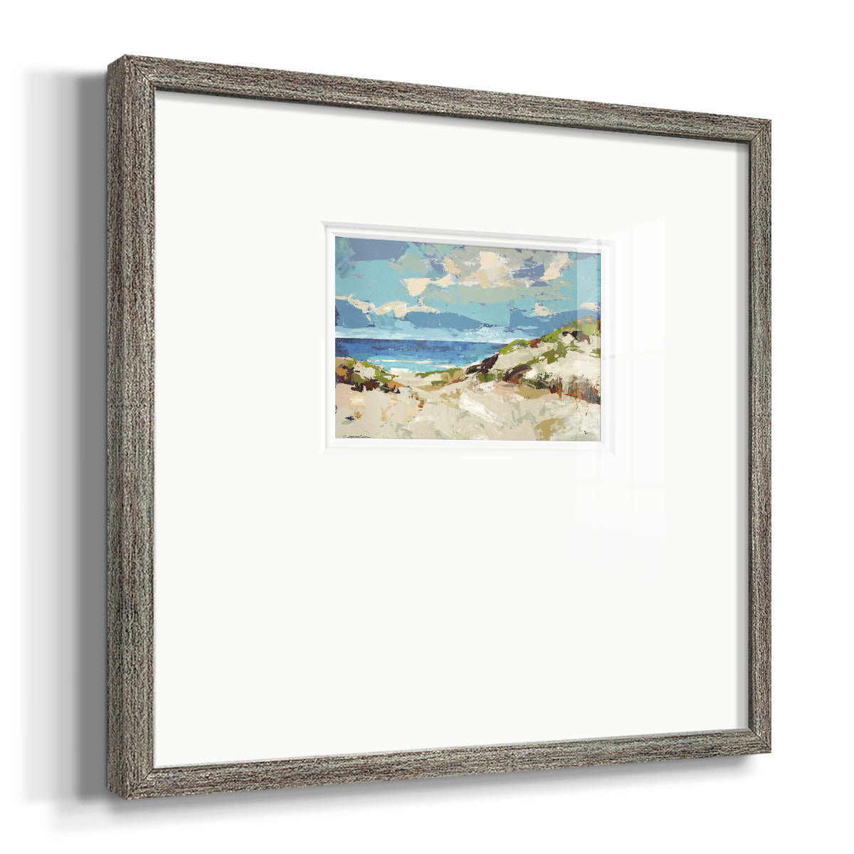 Dunes I- Premium Framed Print Double Matboard