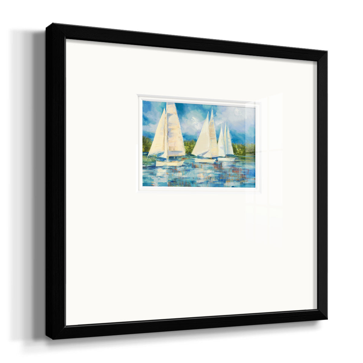 Clear Sailing Premium Framed Print Double Matboard