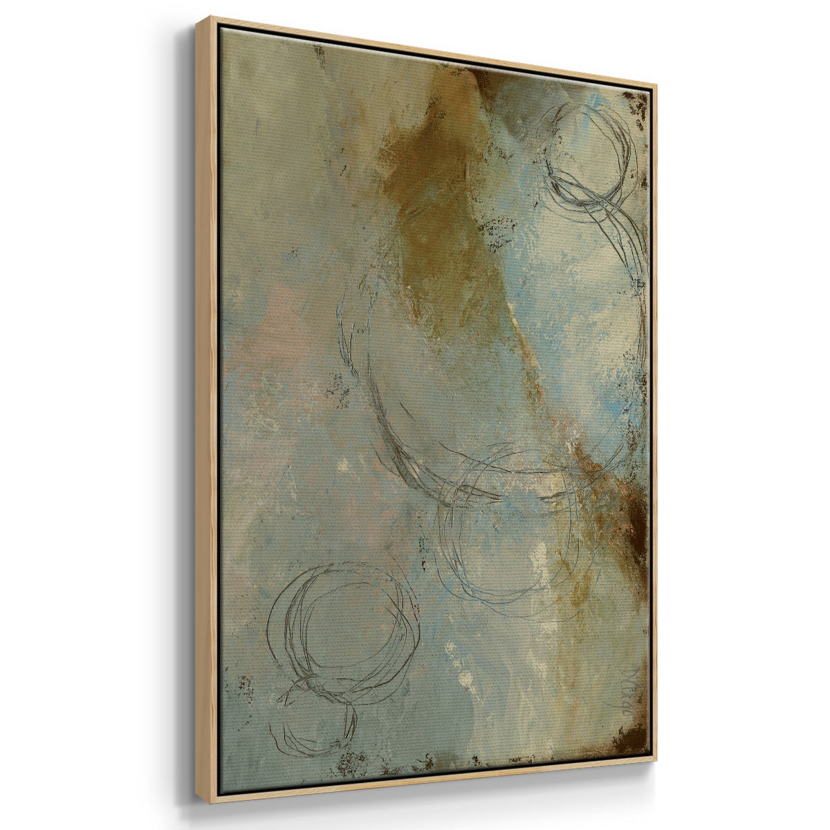 Zen Path I  Framed Premium Gallery Wrapped Canvas - Ready to Hang