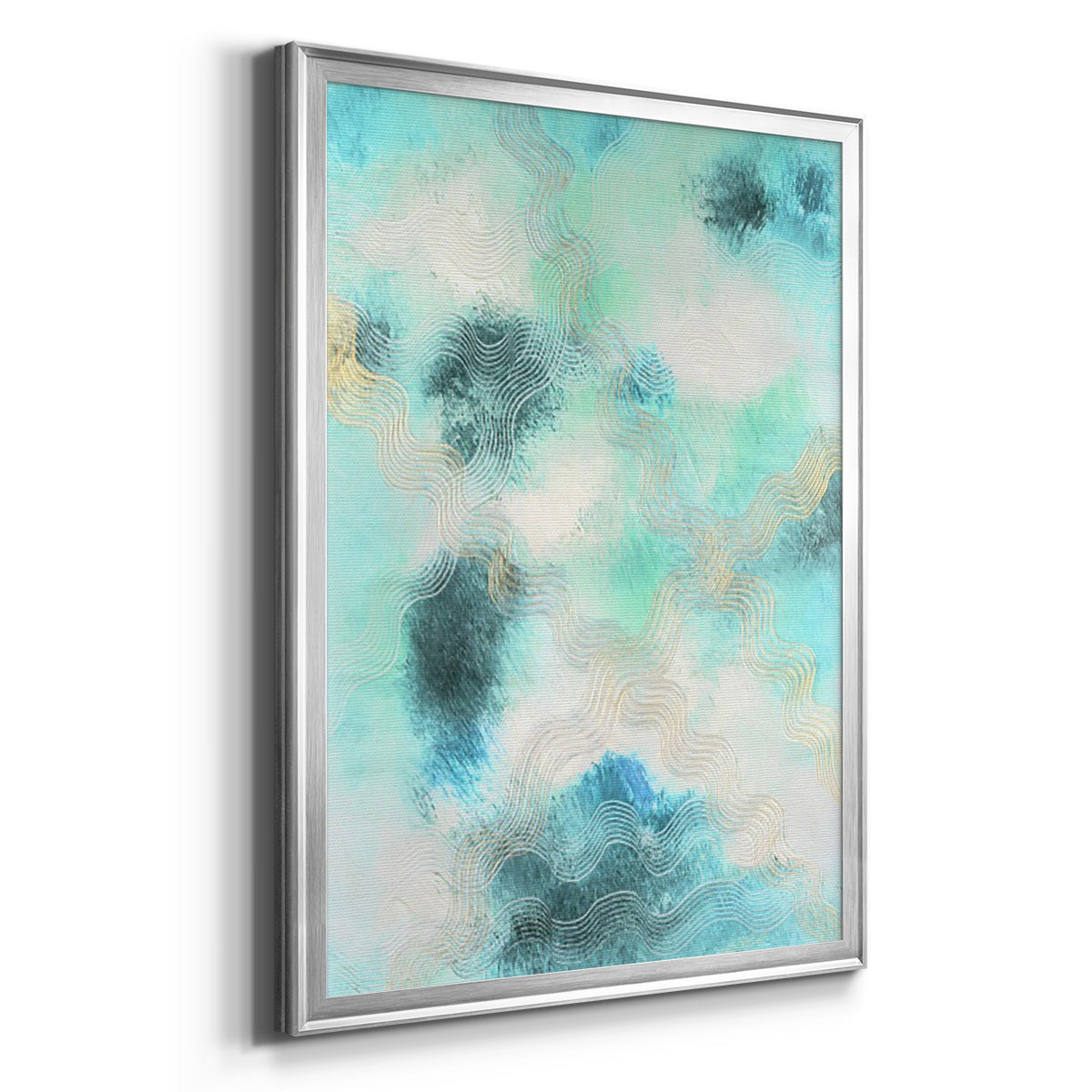Blue Shift I - Modern Framed Canvas Print