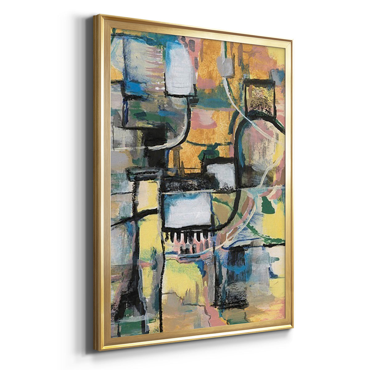 Memory Screen II - Modern Framed Canvas Print