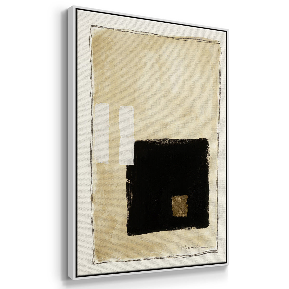 Inner Musing I - Floater Framed Canvas Print