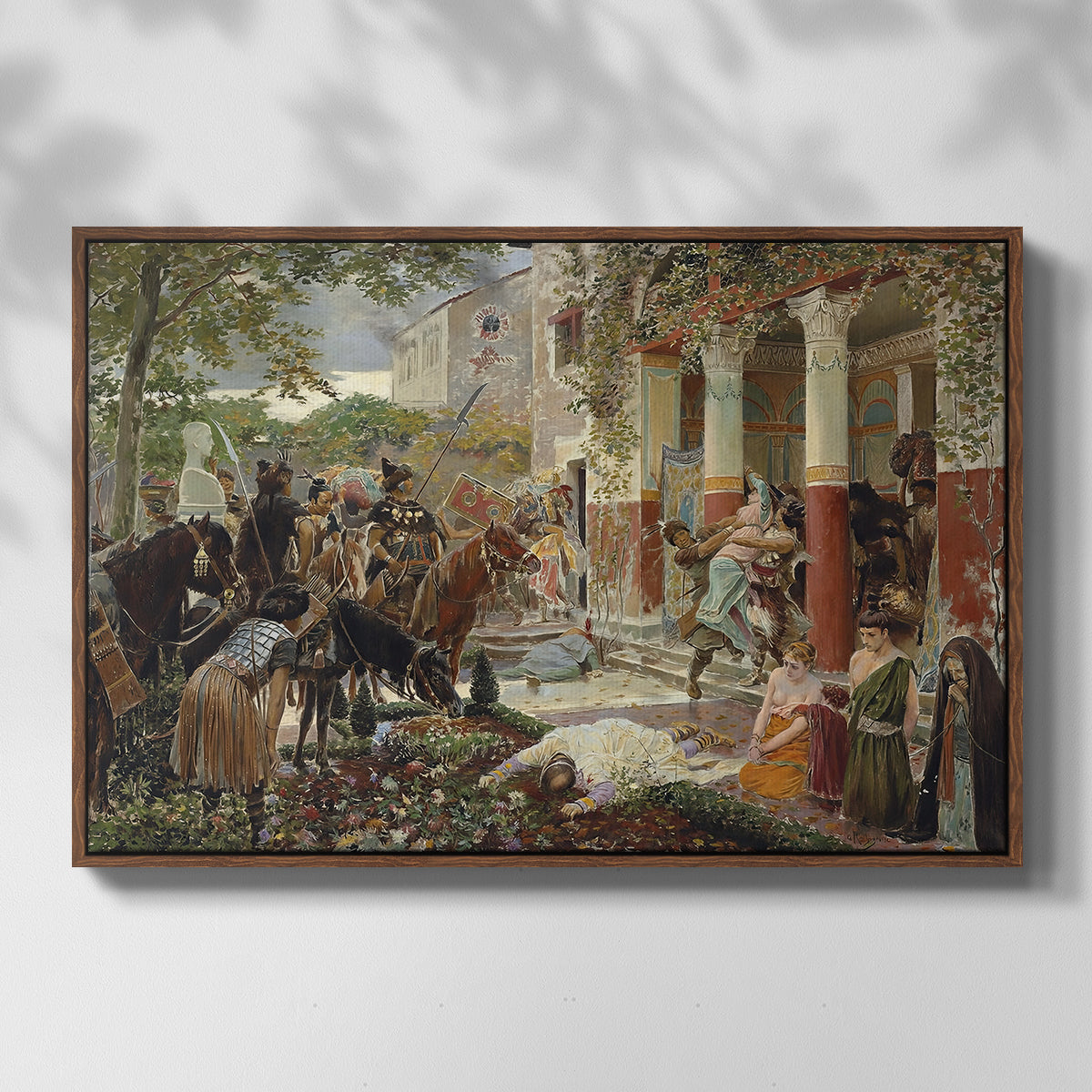 Onslaught of the Tartars, c. 1938 - Floater Framed Canvas Print