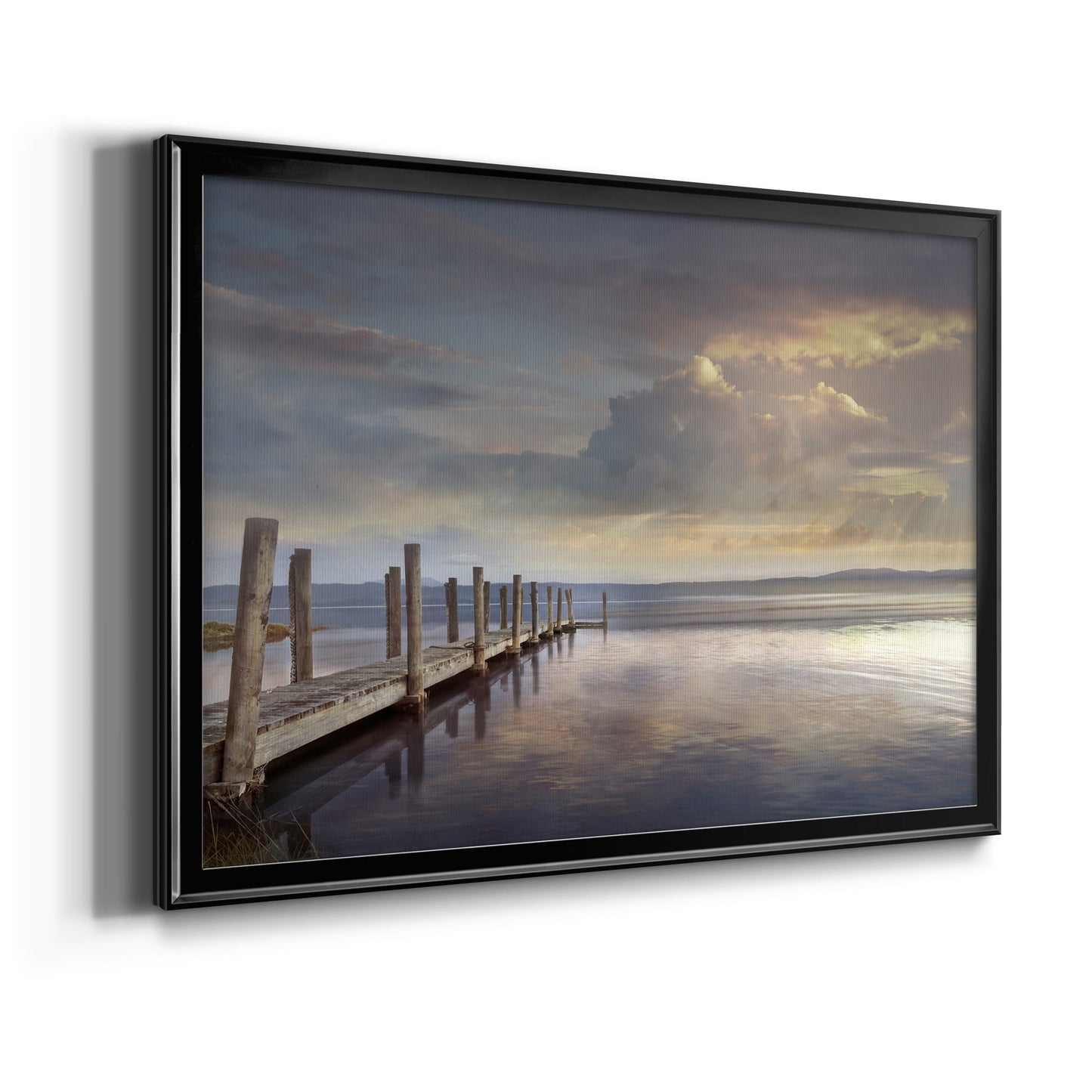 Evening Reflection - Modern Framed Canvas Print