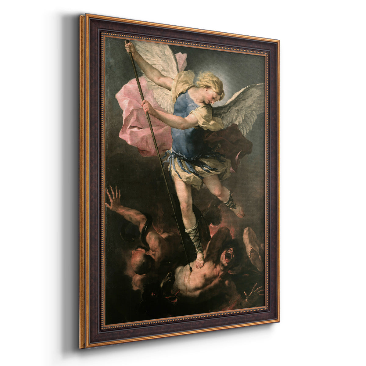 St. Michael - Ornate Framed Canvas Print