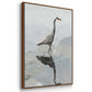 Heron - Framed Premium Gallery Wrapped Canvas L Frame - Ready to Hang