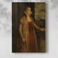Canvas art print of a refined figure with smooth shading and gentle expression with a soft shadow on a white background.