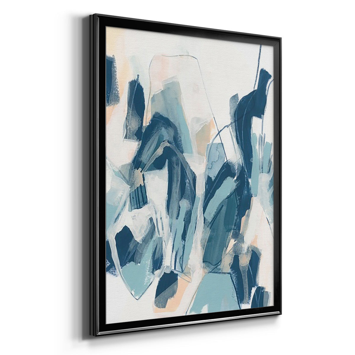 Interlocking Melody II - Modern Framed Canvas Print