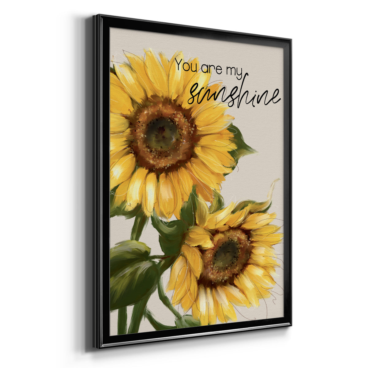 You Are My Sunshine - Modern Framed Canvas Print