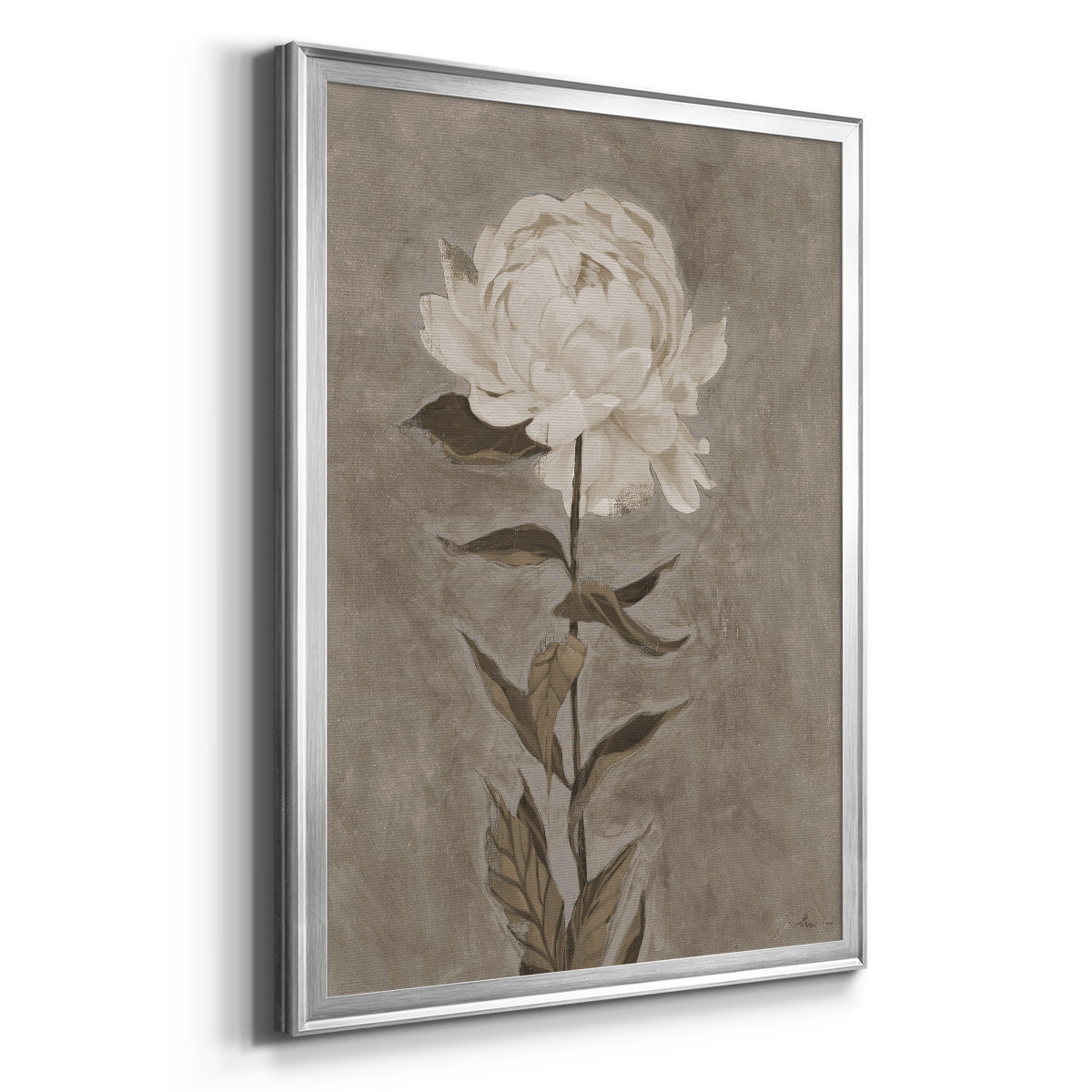 Pretty As A Peony I - Modern Framed Canvas Print