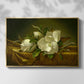 Magnolias on Gold Velvet Cloth, c. 1888-1890 - Floater Framed Canvas Print
