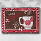 Cozy Cocoa Christmas Collection A - Framed Gallery Wrapped Canvas in Floating Frame