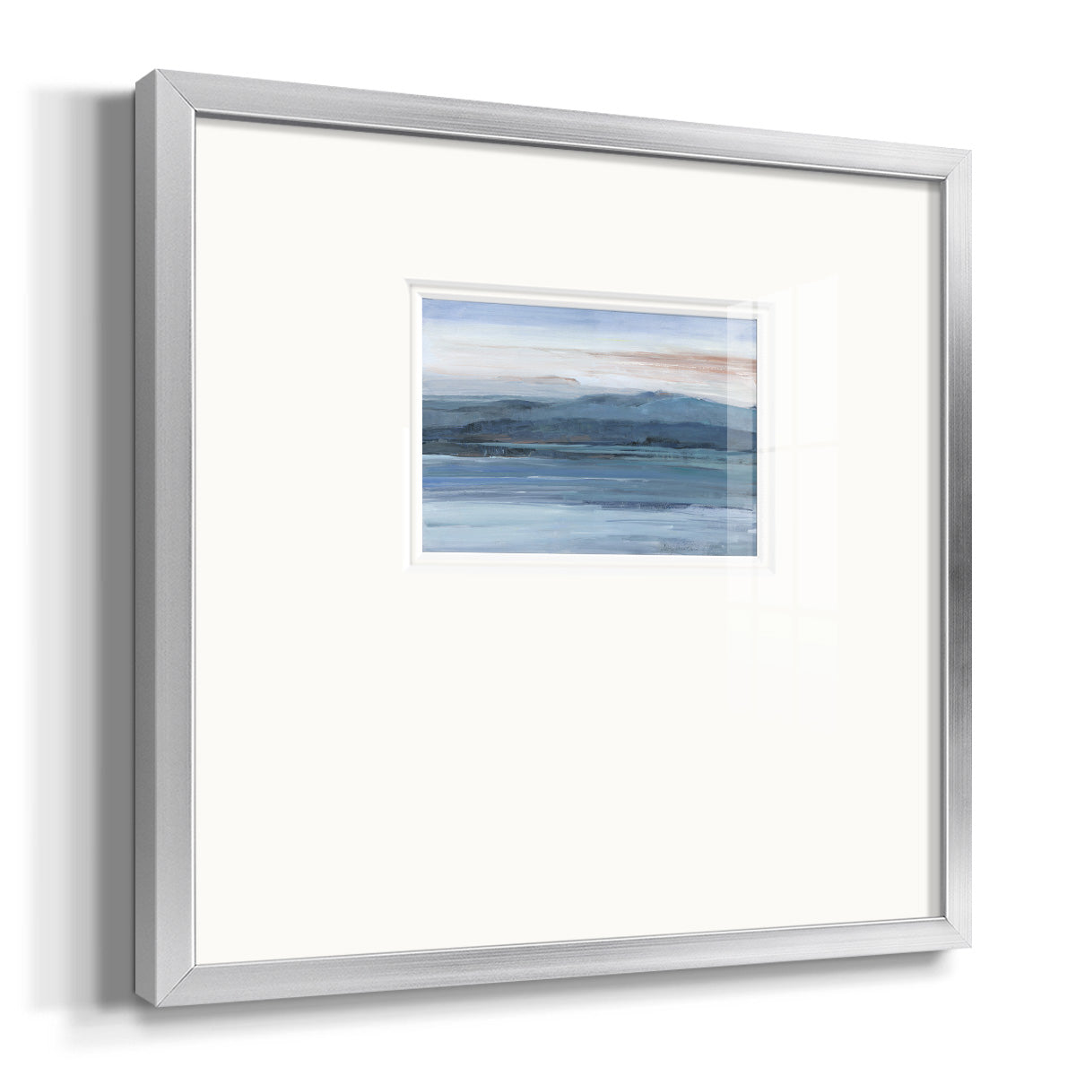 Across The Lake Premium Framed Print Double Matboard