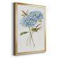 Petite Blue Hydrangea I - Modern Framed Canvas Print