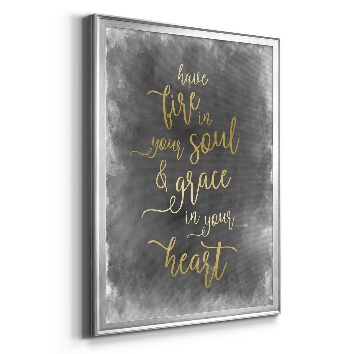 Fire in Your Soul - Modern Framed Canvas Print