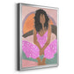 Curly Lady IV - Modern Framed Canvas Print