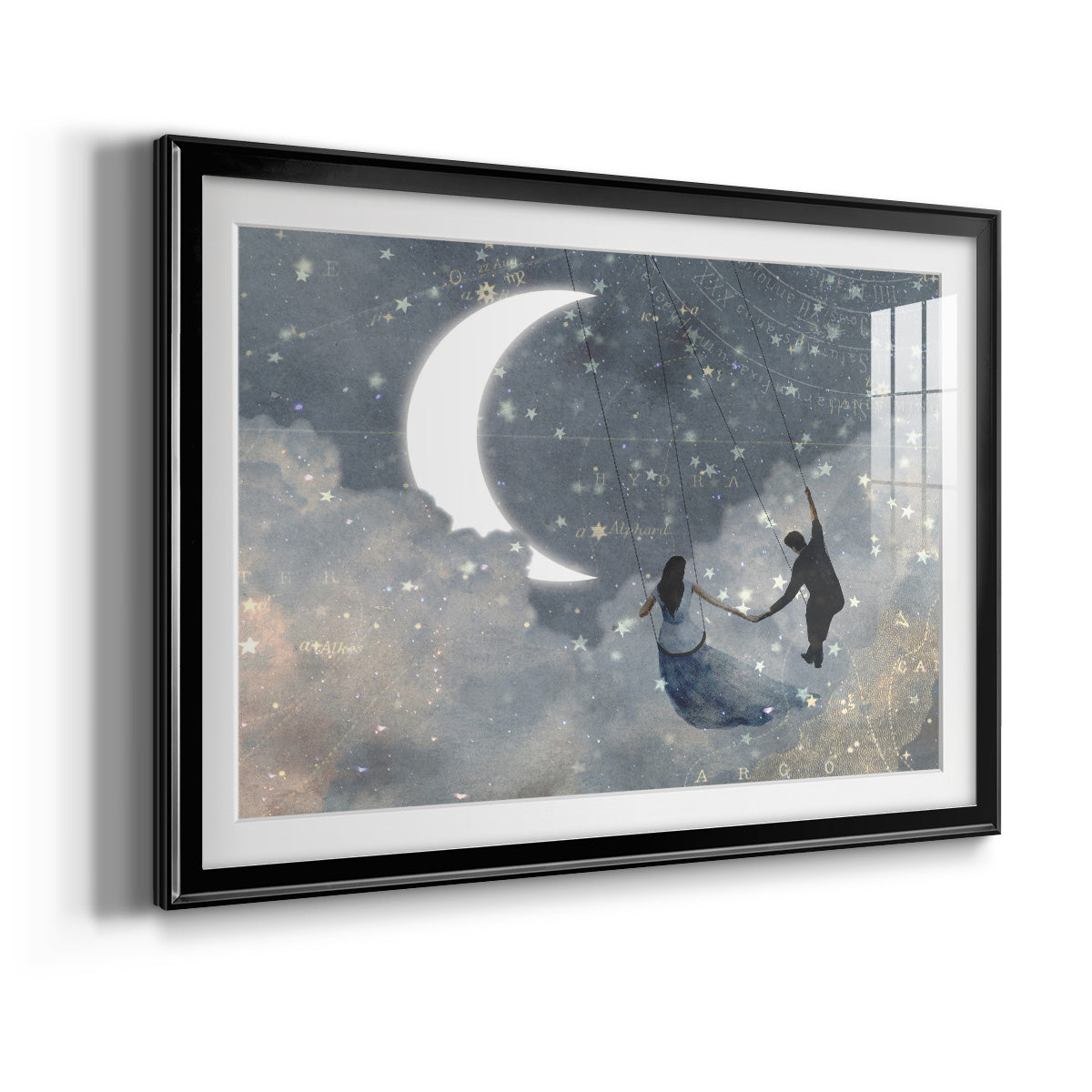 Celestial Love I - Modern Framed Art Print