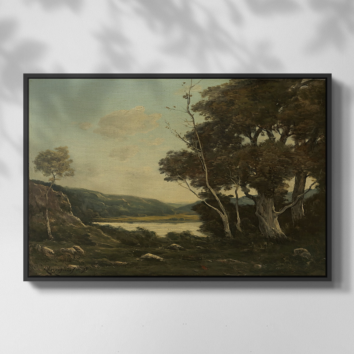 Landscape, 1898 - Floater Framed Canvas Print
