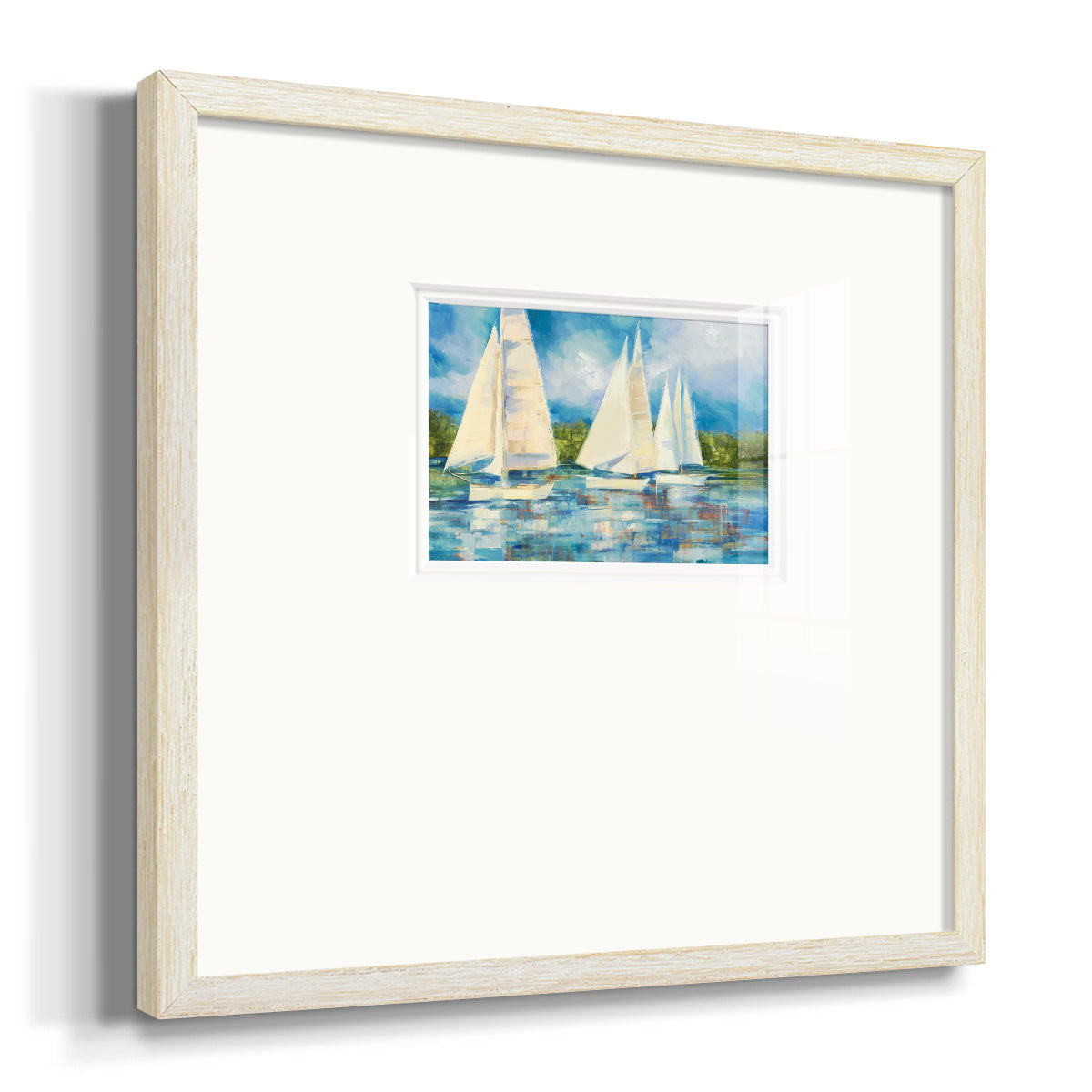 Clear Sailing Premium Framed Print Double Matboard