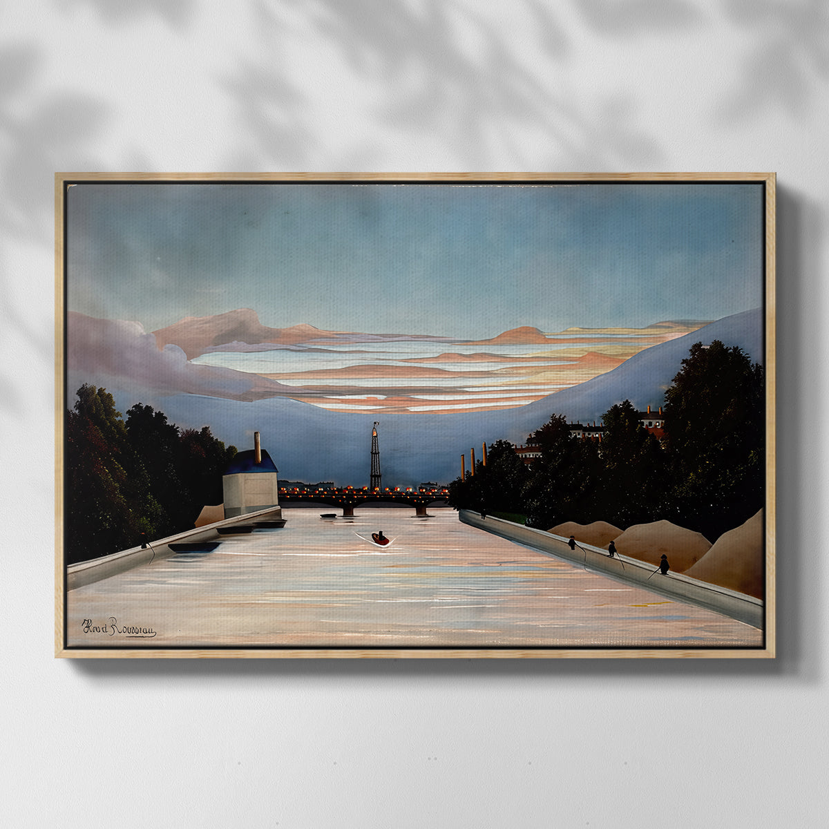 The Eiffel Tower, c. 1898 - Floater Framed Canvas Print