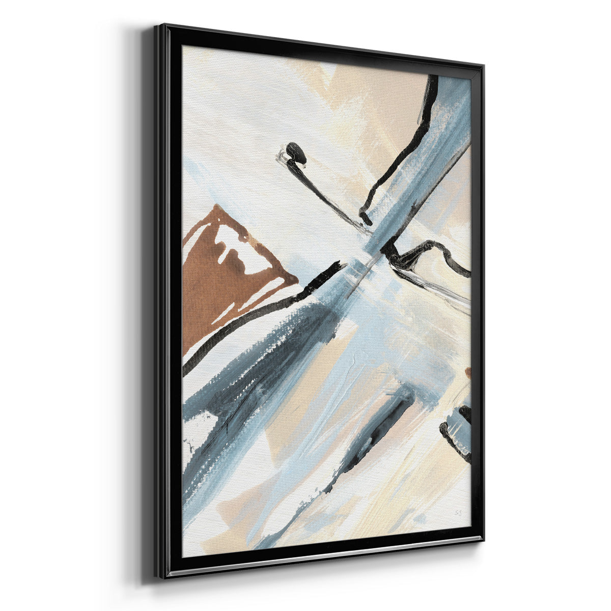 Dancing Wind Revisit I - Modern Framed Canvas Print