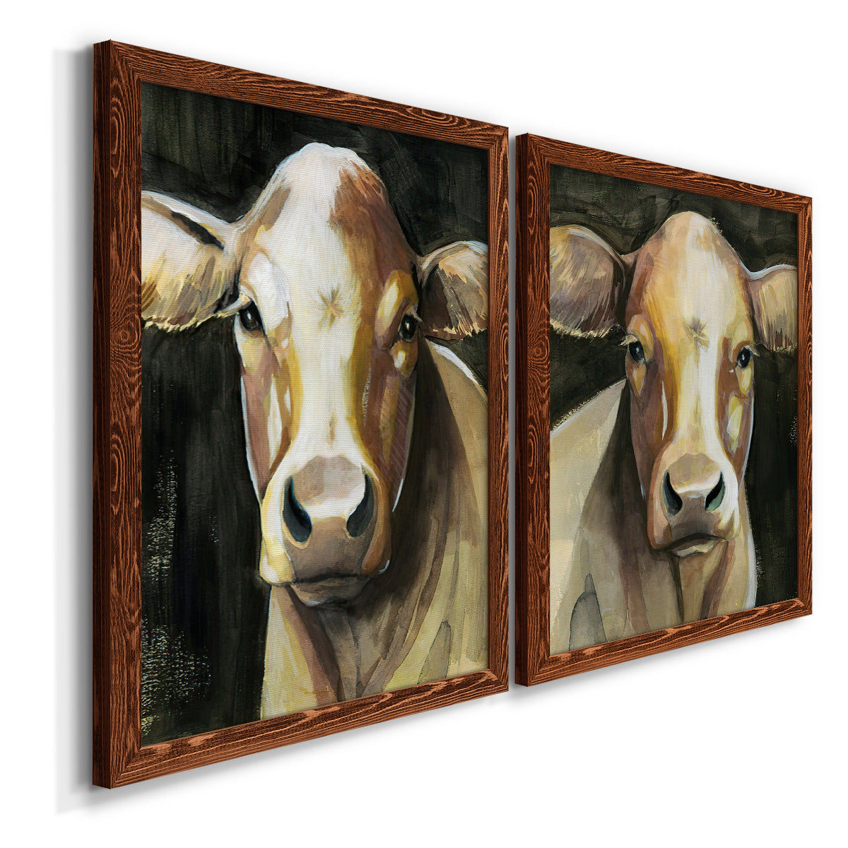 Sweet Eyes I - Premium Framed Canvas 2 Piece Set - Ready to Hang