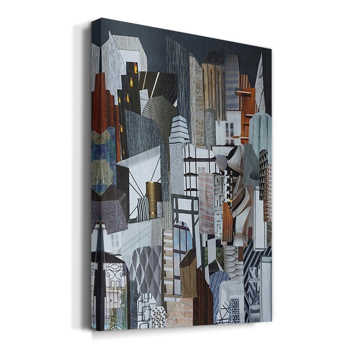 Western Metropolis Premium Gallery Wrapped Canvas - Ready to Hang