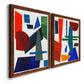 Colorful Shapes III - Premium Framed Canvas 2 Piece Set - Ready to Hang